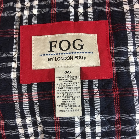 Fog by London Fog Red Cinching Waist Jacket Medium - Picture 5 of 7